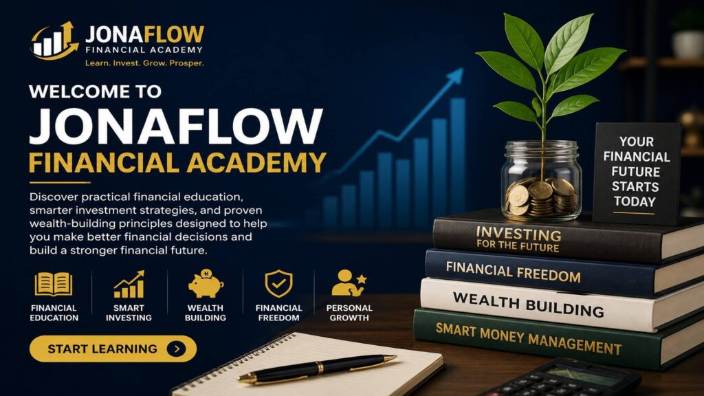 Jonaflow Financial Academy financial education and investment growth banner